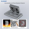 ELEGRP Horizontal Outdoor Cover for Duplex Receptacles, 2-Hole Weatherproof Wall