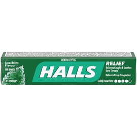Halls Mentho-Lyptus Cool Mint 9 Count, Pack of 20, Singles (Full Tray)