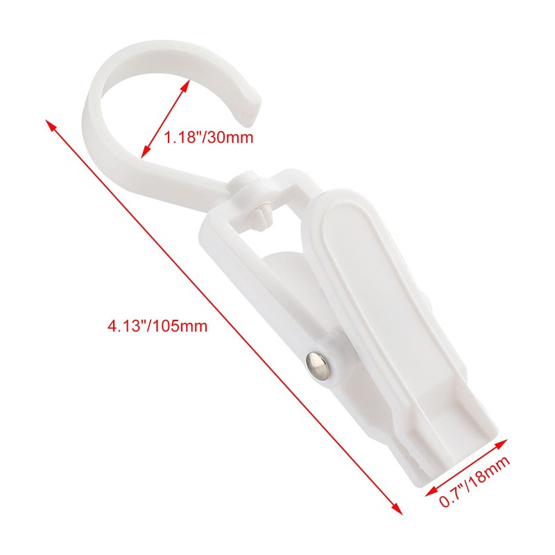 Jiozermi 20 PCS Laundry Hooks Clip, Plastic Clothes Pins, Super