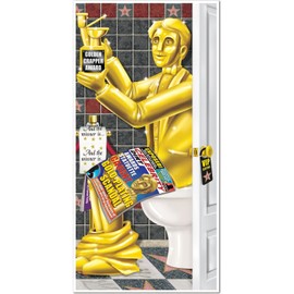 Beistle Awards Night Restroom Door Cover Party Accessory (1 count) (1/Pkg), 30" x 5'