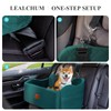 Lealchum Dog Car Seat for Medium/Large Dogs,2 Clip-On Safety Leashs