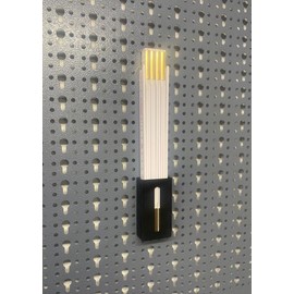 Generic Ruler and Pins Holder for Küpper Perforated Wall and Euro Perforated Wall (37.5 mm and 45 mm) - Black - Bracket
