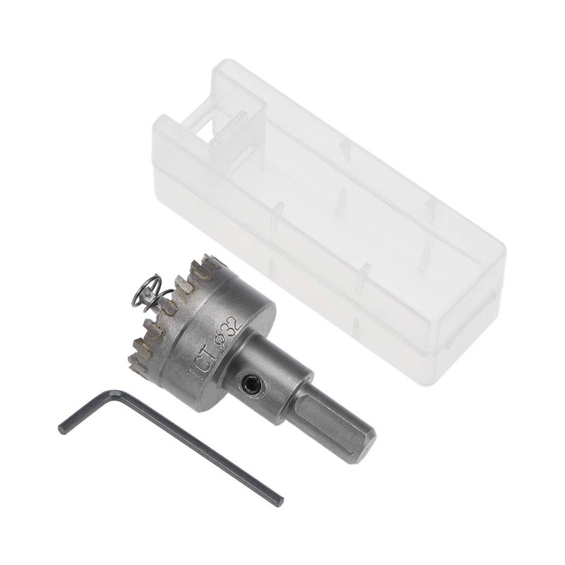 sourcing map 32mm Carbide Hole Cutter, Hole Saws for Stainless