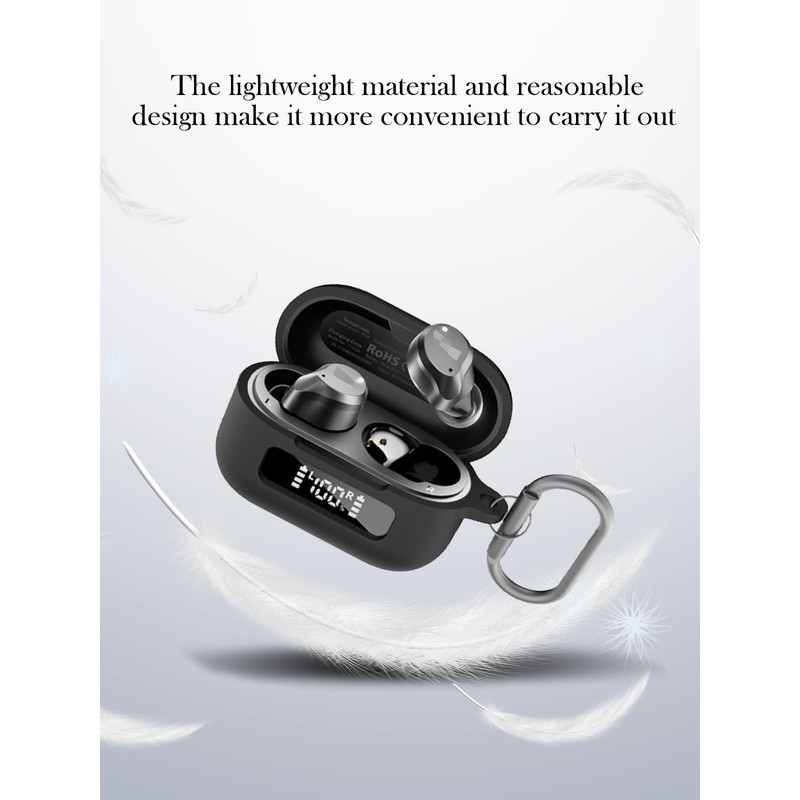 Case for TOZO NC9 Hybrid Active Noise Cancelling Wireless Earbuds,Soft