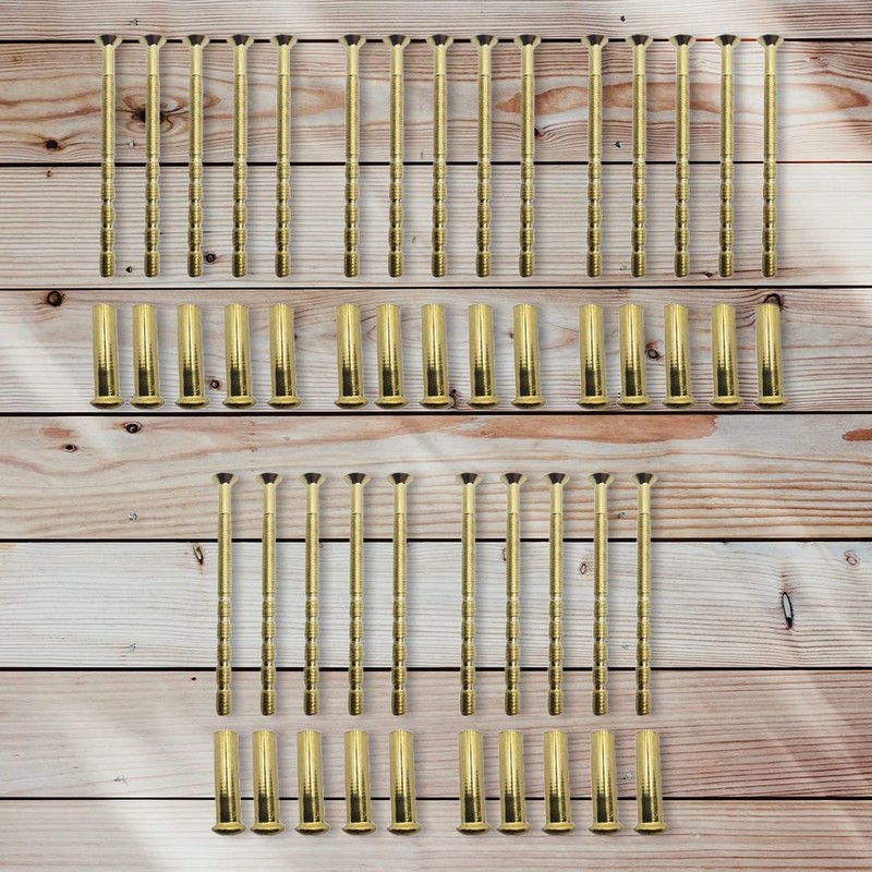 Universal Hardware 20 Pack M4 Door Handle Screws Brass with