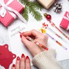 Teling 24 Pcs Christmas Stackable Pencils Bulk Multi Point Push