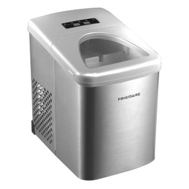 Frigidaire Countertop Ice Maker Machine, 26 lbs Ice per Day, Adjustable Size Bullet-Shaped Ice, for Home, Kitchen, Office, Bar
