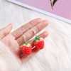 FUTIMELY 4 Pcs Strawberry Jewelry Set Red Strawberry Necklace, Strawberry