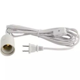 Unbranded 12" White Power Cord Infinity IQ Puzzle Light Jigsaw LuvaLamps USA - 12" White Power Cord