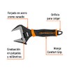 Truper Expert PET-6XA Llave ajustable (perico) 6" boca ancha Comfort