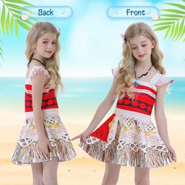 AmzBarley Costume Kids Princess Dress up for Girls Child Girl Party Outfit Sleeveless Fancy Dress Birthday Cosplay Ceremony Clothes 7-8 Years 140