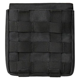 ULIONTAC Side Molle EDC Pouches for Backpack Waist Belt Attachment Surplus 1000D Nylon Compact Utility Water-Resistant Pouch 2 Pack(Black)