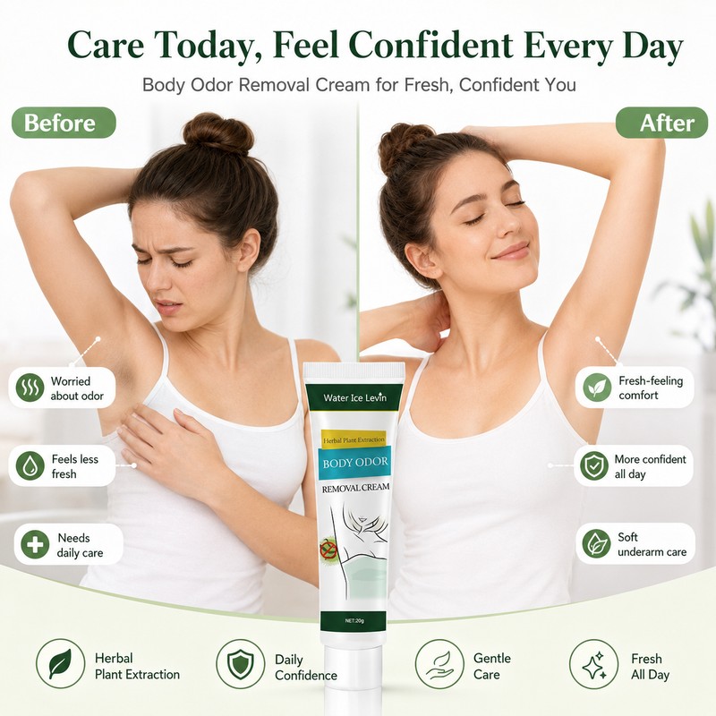 Herbal Deodorant Cream for Women – Portable Freshness Cream for