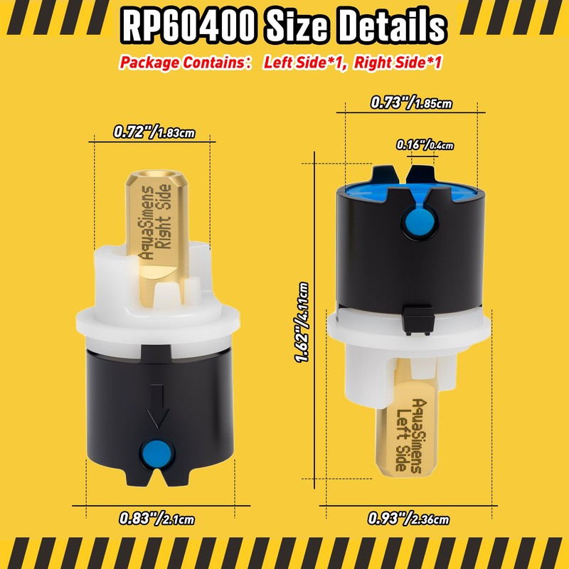 RP60400 Cartridge Replacement Valve Stem for Delta Hot and Cold