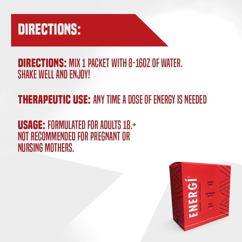 Energi // Energy Supplement! 28 Packets - by Visi