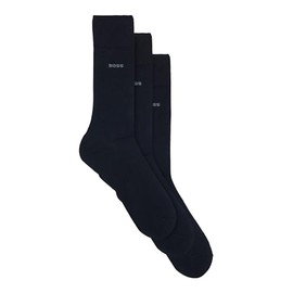 BOSS Mens 3P RS Uni CC Three-pack of cotton-blend socks in a regular length