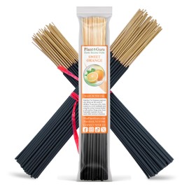 Sweet Orange Exotic Incense Sticks 11 Inch - Bulk 1 Bundle 45 to 50 Sticks - Natural 11" Long Lasting Aroma That Burns for 45 to 60 Minutes.