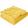 EHEYCIGA Fleece Blanket Mustard Throws for Sofas Fluffy Warm Soft