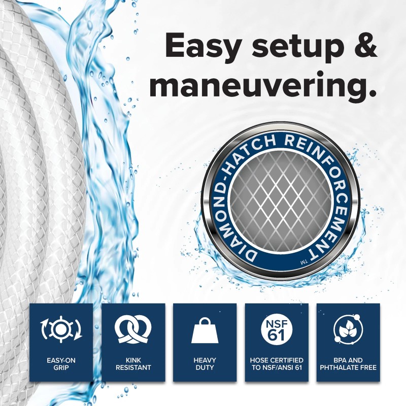 CAMCO 50 Foot Camco Drinking Water Hose RV Fresh Water
