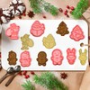Morofme Christmas Cookie Cutters with Piston Stamps, 6 Sets Gingerbread