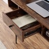 VECELO 39.3" Home Office Work Table with Drawers Computer Desk