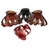 Set of 4 Octopus Hair Claw Clip Butterfly Bull Dog