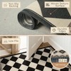 Black and White Diamond Outdoor Easy Jute Front Porch Rug