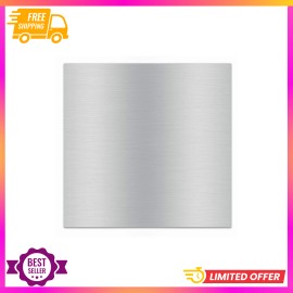 Unbranded 6061 T651 Aluminum Sheet 12"x12"x1/8" Plate – Flat Stock, Polished, w/ Film