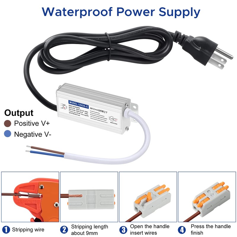 Karyoosi LED Driver 24 Watts Waterproof IP67, 12V DC Power