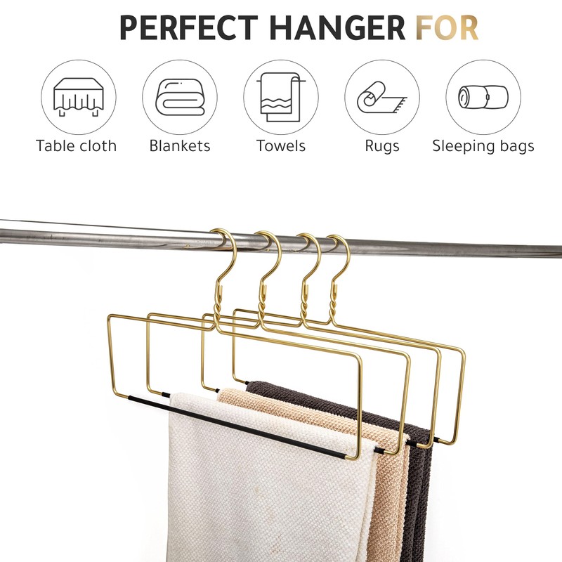 Quality Blanket Linen Hangers Wide Heavy Duty Hanger for Blankets,