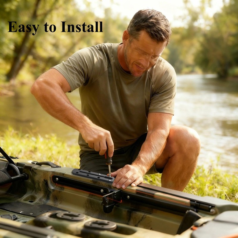 IVYSUN Kayak Track Rail - Low Profile Design for Fishing
