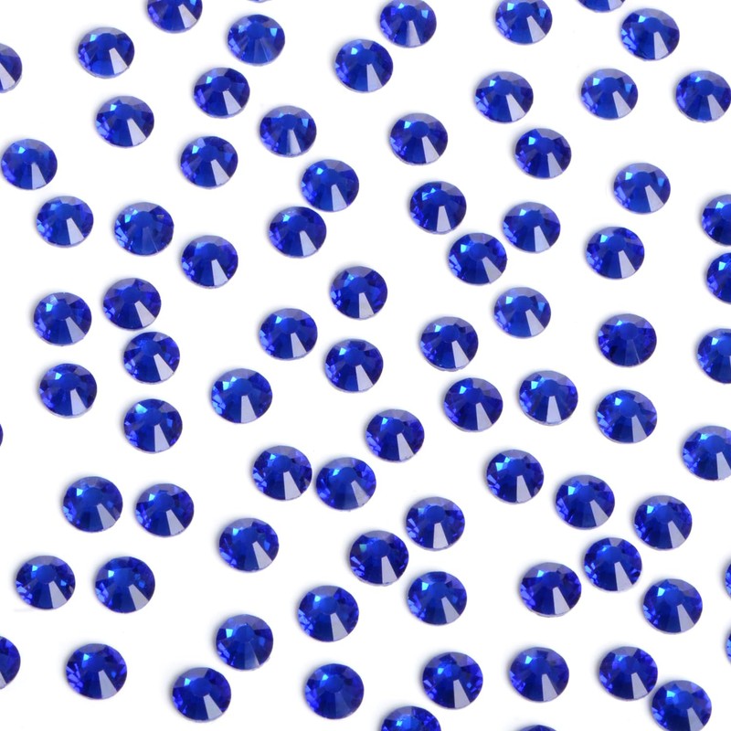 Bymitel Hotfix Crystal Rhinestones Round Gems Iron on DIY Jewelry