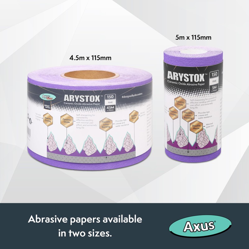 Axus Decor Arystox Ceramic Oxide Abrasive Paper (Onyx Series) Sandpaper