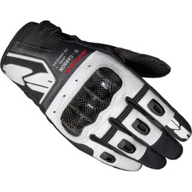 Speedy G-CARBON Motorcycle Gloves, Lightweight, High Performance, CE Safety Clear, Small, White
