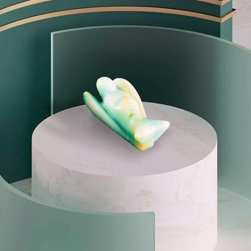 Ieron 1.5in Guardian Angel Gift Amethyst Angel Figure Healing Crystal