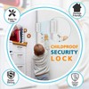 2pcs Home Door Security Lock Aluminium Alloy Door Reinforcement Lock