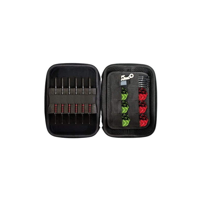 Hy-Pro Darts Set - 22g Steel Tip Darts, 6x Aluminium