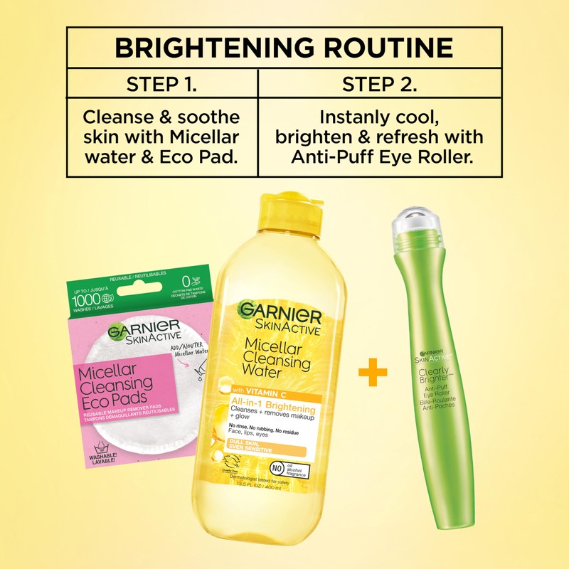 Garnier Clearly Brighter Anti-Puff Eye Roller, Dark Circles Under Eye