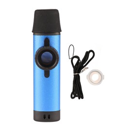 Kazoo Professional Aluminum Adjustable Tone Musical Instrument with 5Pcs Flute Diaphragm for Kids Blue