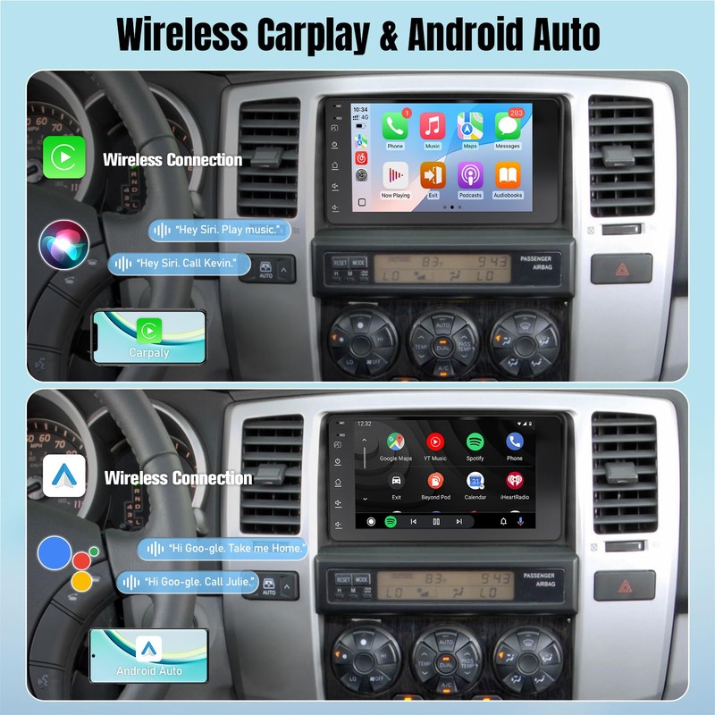 Leadfan Android Car Radio for Toyota 4Runner 2003-2009 Tundra 2003-2006