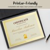 25 Count Certificate Paper 8.5 x 11 for Printing,Blank Gold