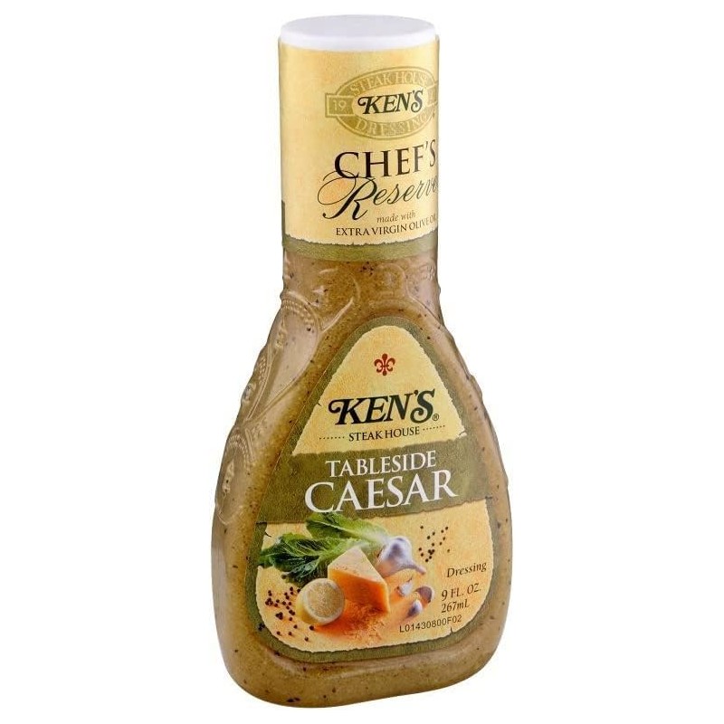Ken's Steak House Chef's Reserve Tableside Caesar Dressing, 9 Ounce.