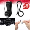 Namalu 100 Pcs Christmas Light Clip Plastic Gutter Hooks Outdoor