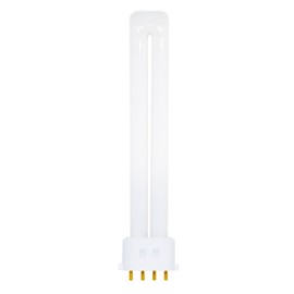 Satco S8367 3000K 13-Watt 2G7 Base T4 Twin 4-Pin Tube for Electronic and Dimming Ballasts, White, 1 Count (Pack of 1)