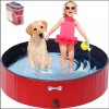 V-HANVER Dog Pool Pets Bathing Tub Plastic Wading Kiddie Pool