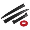 3PCS Car Universal Spoiler Thermal Stability Strong Grip Lightweight Rear