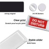 Pvieked Privacy Sign - Do Not Disturb/Welcome Please Knock, Silver
