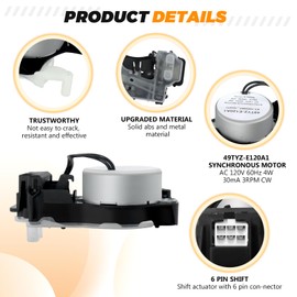 UPGRADE W10913953 W10815026 Washer Shift Actuator by Blutoget - Compatible for Whirl-pool Ken-more Washing Machine - Replaces W11481722 W10913953 49tyz-e120a1 W10597177 AP6037270 W10815026 W10913953VP