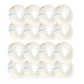 Minghaoda 16 Rolls Transparent Tape Invisible Tape Clear Tape for Office Home School Use, 3/4 x 1000 Inches, Tape Refill for Dispenser, Invisible on Paper, Great for Correction and Labeling
