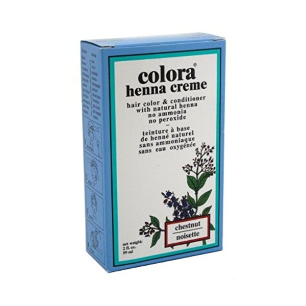 Colora Henna Creme Hair Color Chestnut 2 Ounce (59ml) (6 Pack)